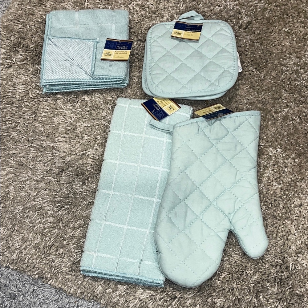Home Collection Light Blue Kitchen Set